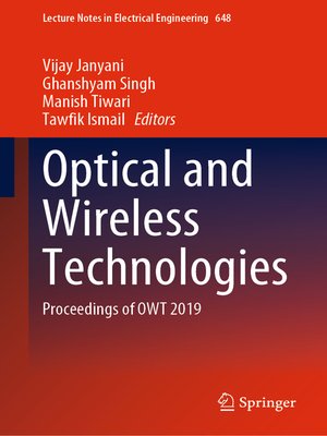 cover image of Optical and Wireless Technologies
